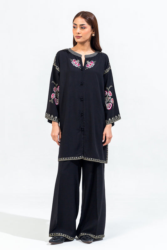 2 PIECE EMBROIDERED VISCOSE SUIT (PRET)