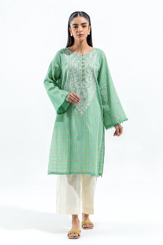EMBROIDERED YARN DYED SHIRT (PRET)