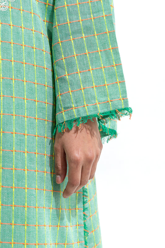 EMBROIDERED YARN DYED SHIRT (PRET)