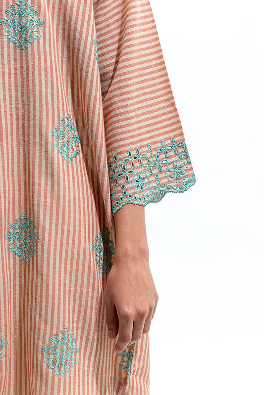 EMBROIDERED YARN DYED SHIRT (PRET)