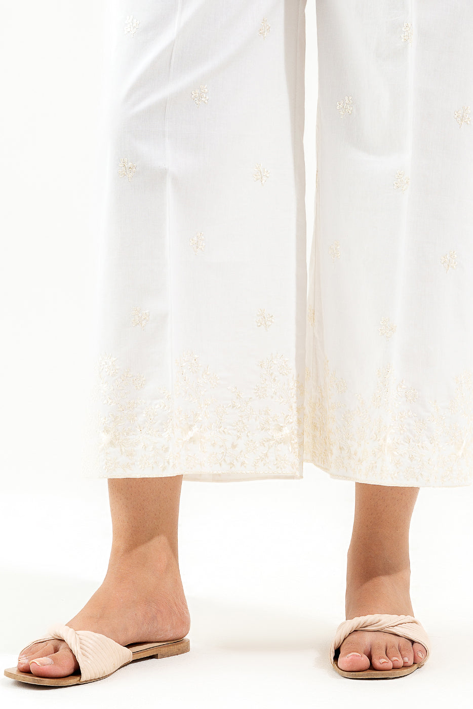 EMBROIDERED CULOTTE PANTS
