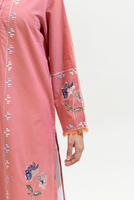 EMBROIDERED CHAMBRAY SHIRT (PRET)