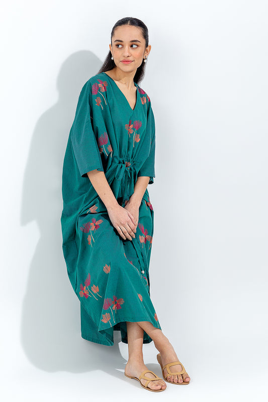 EMBROIDERED CHAMBREY SHIRT (PRET)