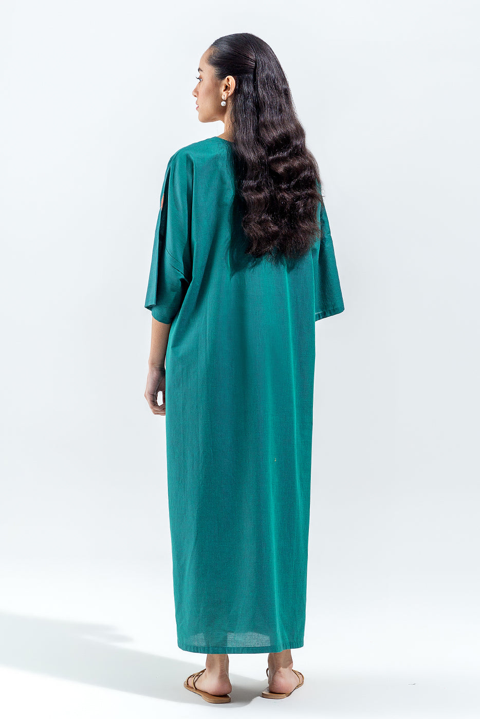 EMBROIDERED CHAMBREY SHIRT (PRET)