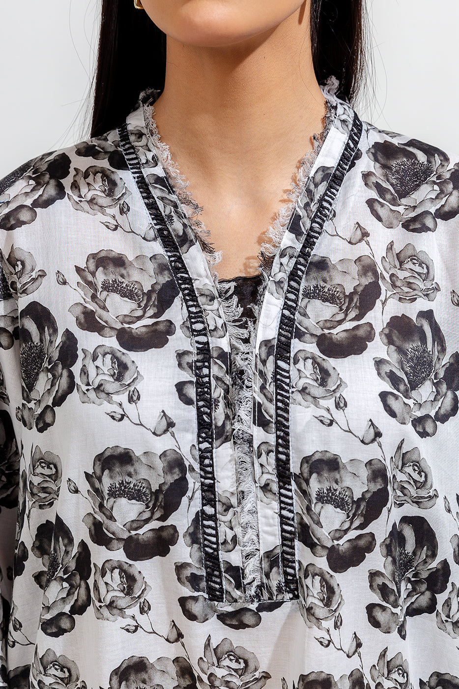 PRINTED LAWN SHIRT (PRET)