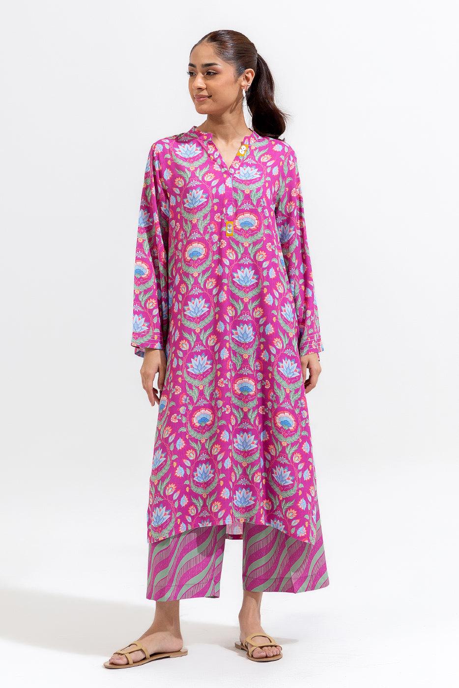 2 PIECE PRINTED LAWN SUIT (PRET)