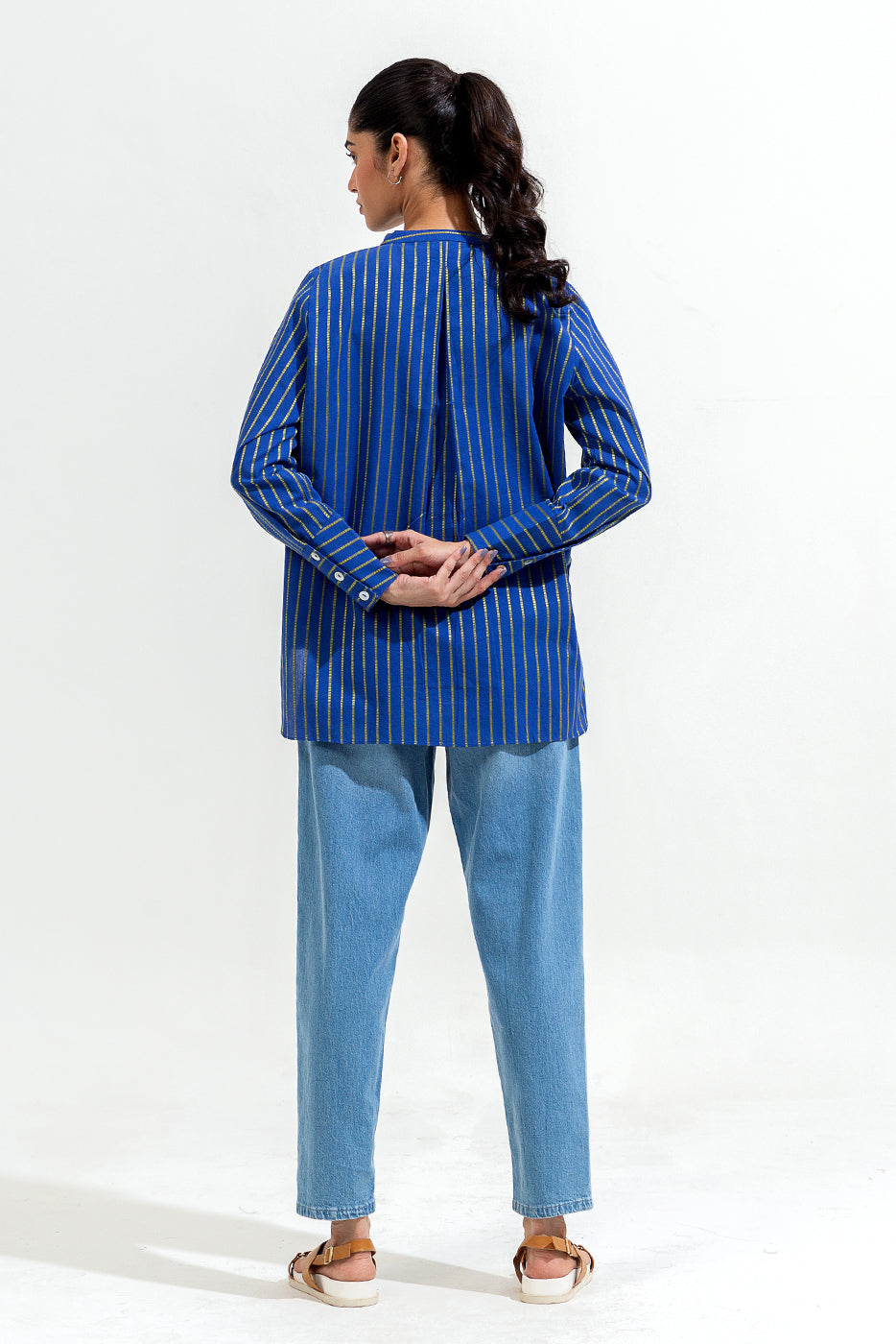 STRIPED FLAT BAND SHIRT