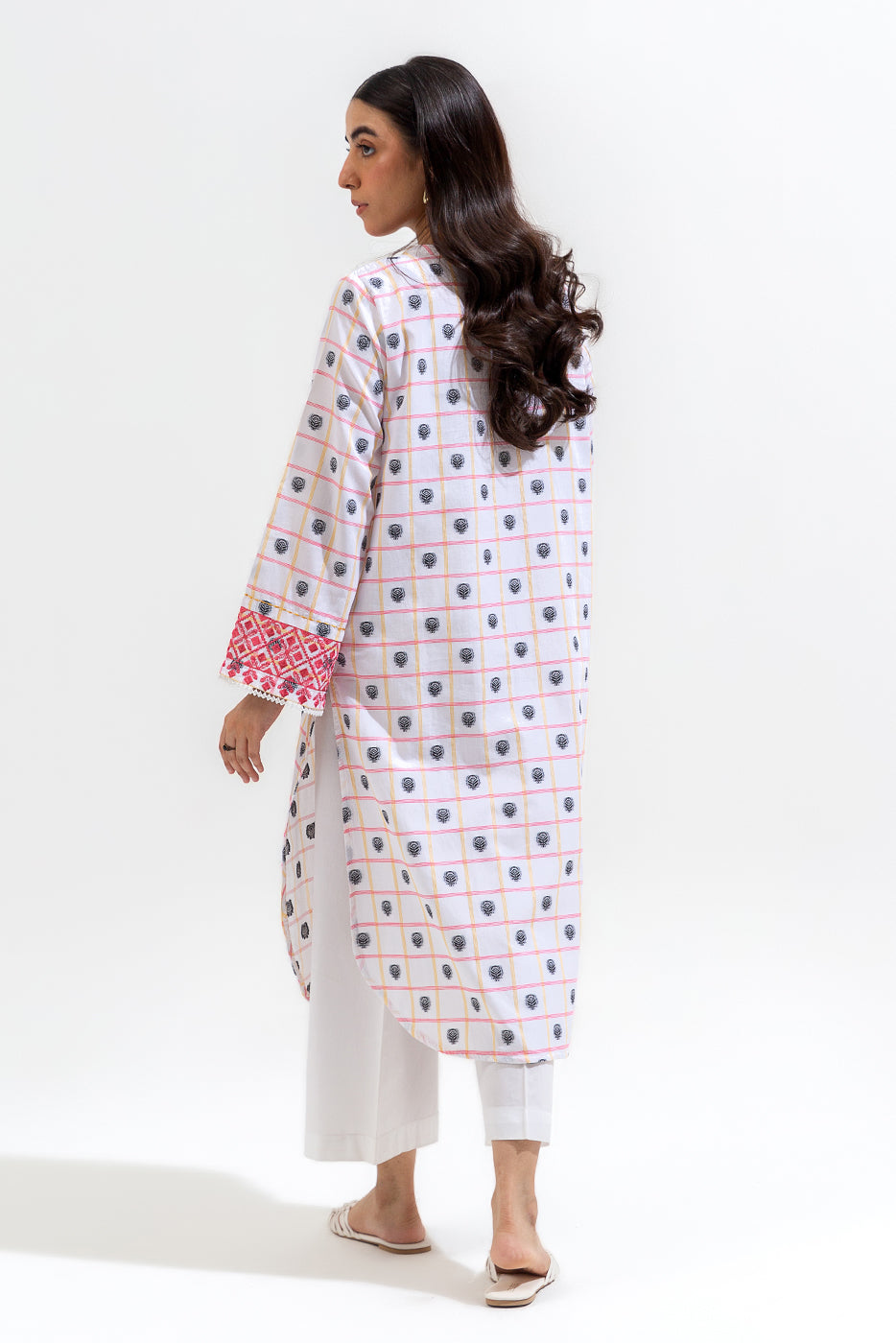 EMBROIDERED JACQUARD SHIRT (PRET)