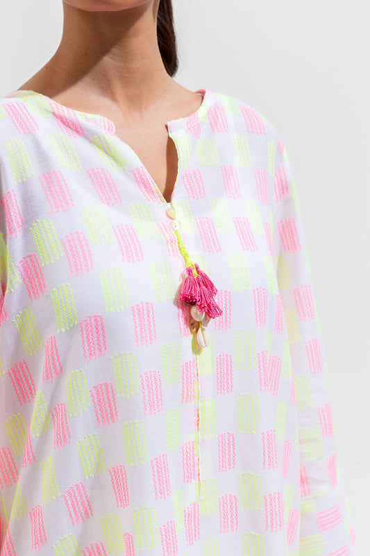 PRINTED JACQUARD SHIRT (PRET)