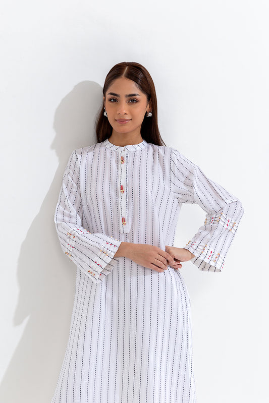 EMBROIDERED JACQUARD SHIRT (PRET)