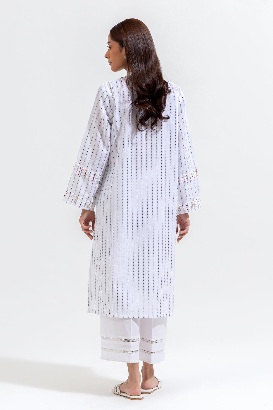 EMBROIDERED JACQUARD SHIRT (PRET)