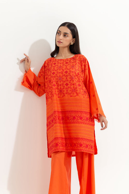 2 PIECE EMBROIDERED LAWN SUIT (PRET)