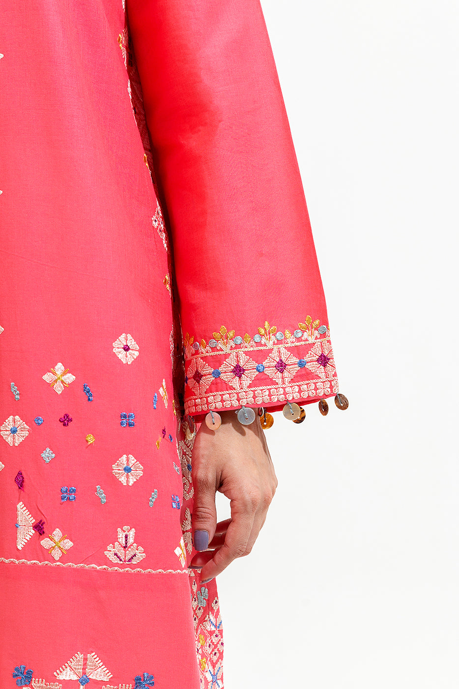 EMBROIDERED LAWN SHIRT (PRET)