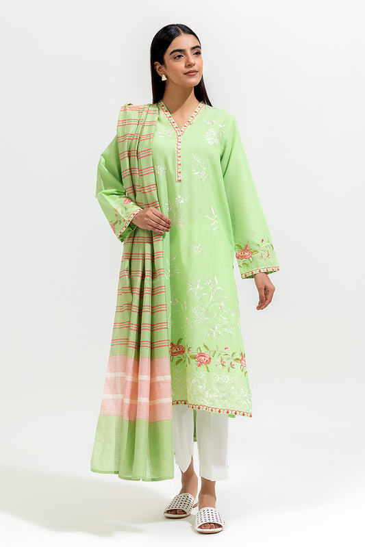 2 PIECE EMBROIDERED LAWN SUIT (PRET)