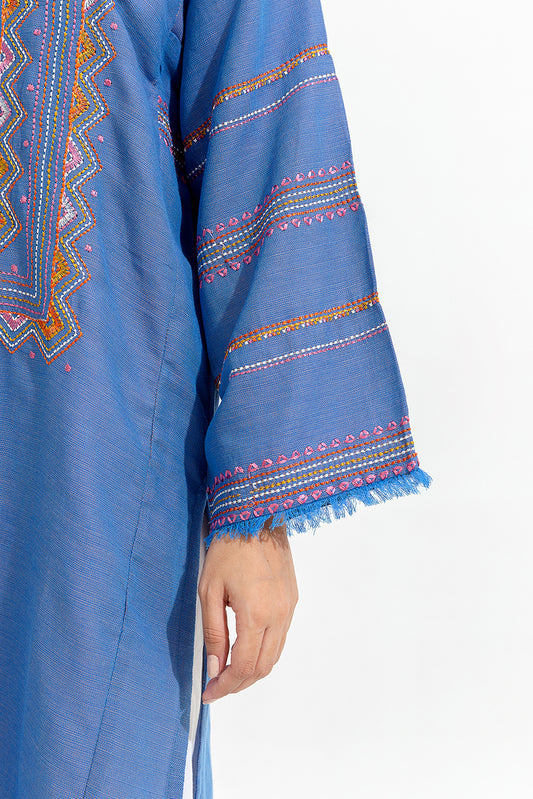 EMBROIDERED YARN DYED SHIRT (PRET)