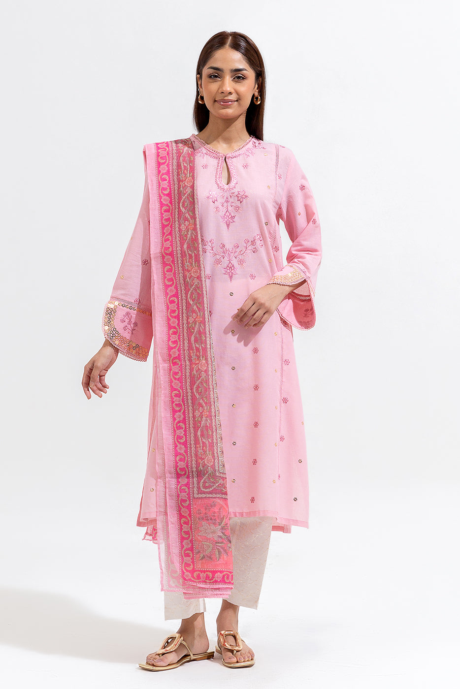 2 PIECE EMBROIDERED MISSOURI LAWN SUIT (LUXURY-PRET)
