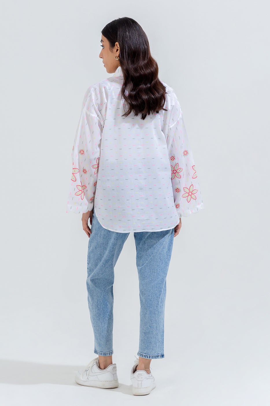 EMBROIDERED JACQUARD SHIRT (PRET)