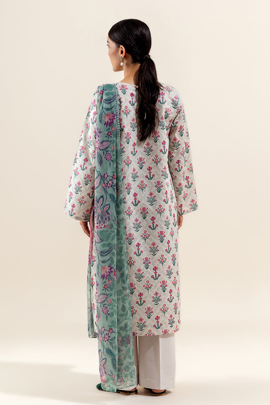 2 PIECE EMBROIDERED LAWN SUIT-PRIMROSE ASH (UNSTITCHED)