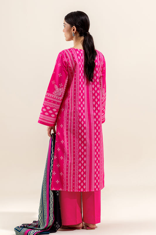3 PIECE PRINTED LAWN SUIT-MELLOW GLINT (UNSTITCHED)
