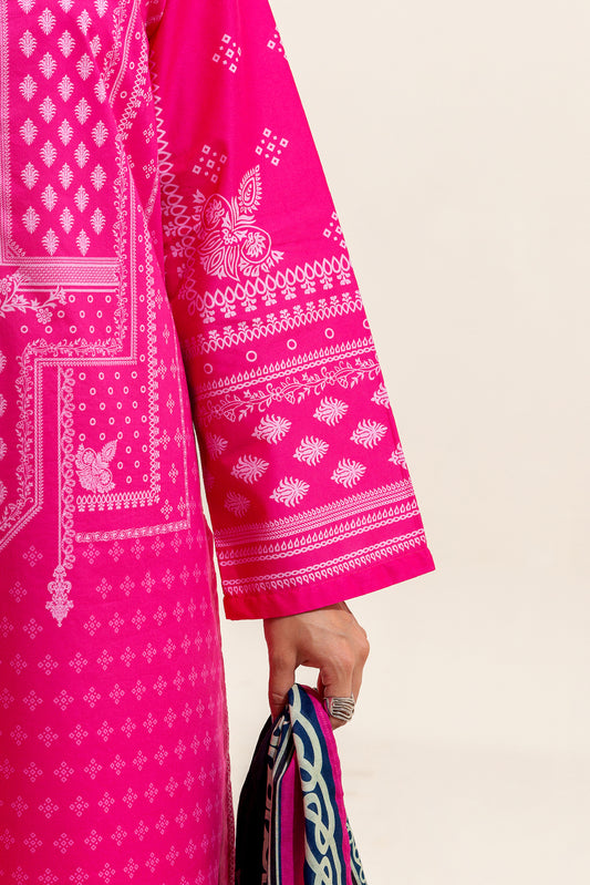 3 PIECE PRINTED LAWN SUIT-MELLOW GLINT (UNSTITCHED)