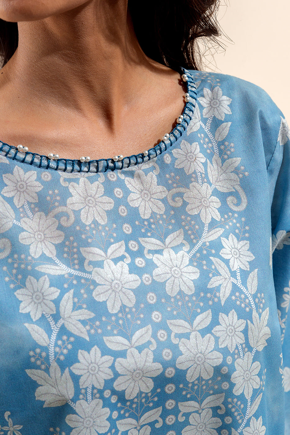 3 PIECE PRINTED LAWN SUIT-CLOUDY BLOOM (UNSTITCHED)