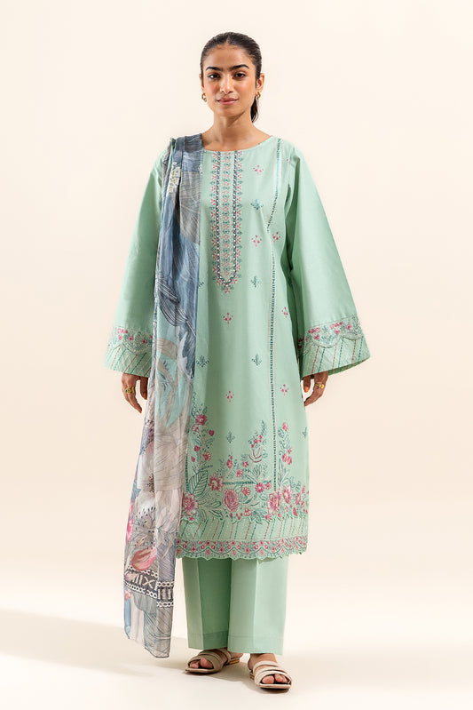 3 PIECE EMBROIDERED LAWN SUIT-WILDFLOWER WONDERS (UNSTITCHED)