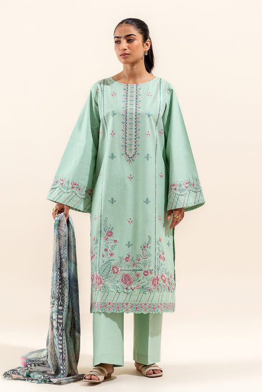 3 PIECE EMBROIDERED LAWN SUIT-WILDFLOWER WONDERS (UNSTITCHED)