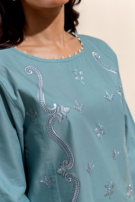 3 PIECE EMBROIDERED LAWN SUIT-ICE BLOOM (UNSTITCHED)