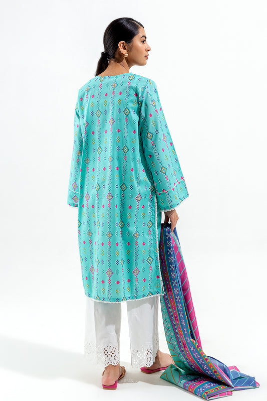 2 PIECE EMBROIDERED LAWN  SUIT (PRET)