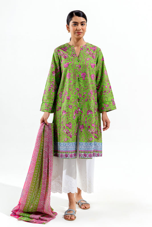 2 PIECE PRINTED LAWN SUIT (PRET)