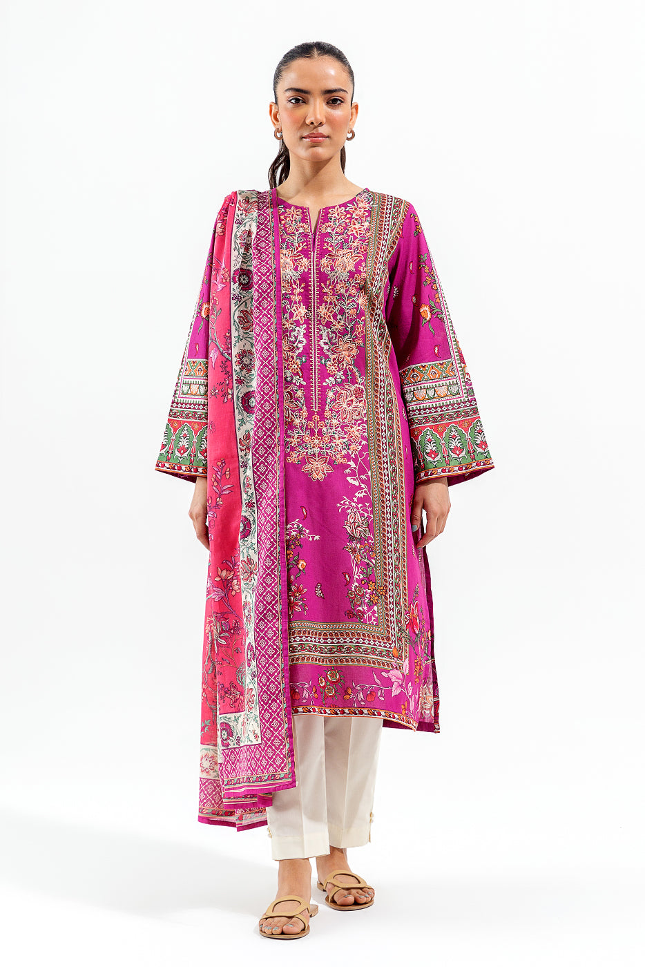 2 PIECE EMBROIDERED LAWN SUIT (LUXURY PRET) - BEECHTREE