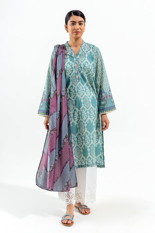 2 PIECE PRINTED LAWN SUIT (PRET)