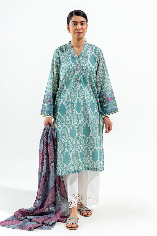 2 PIECE PRINTED LAWN SUIT (PRET)