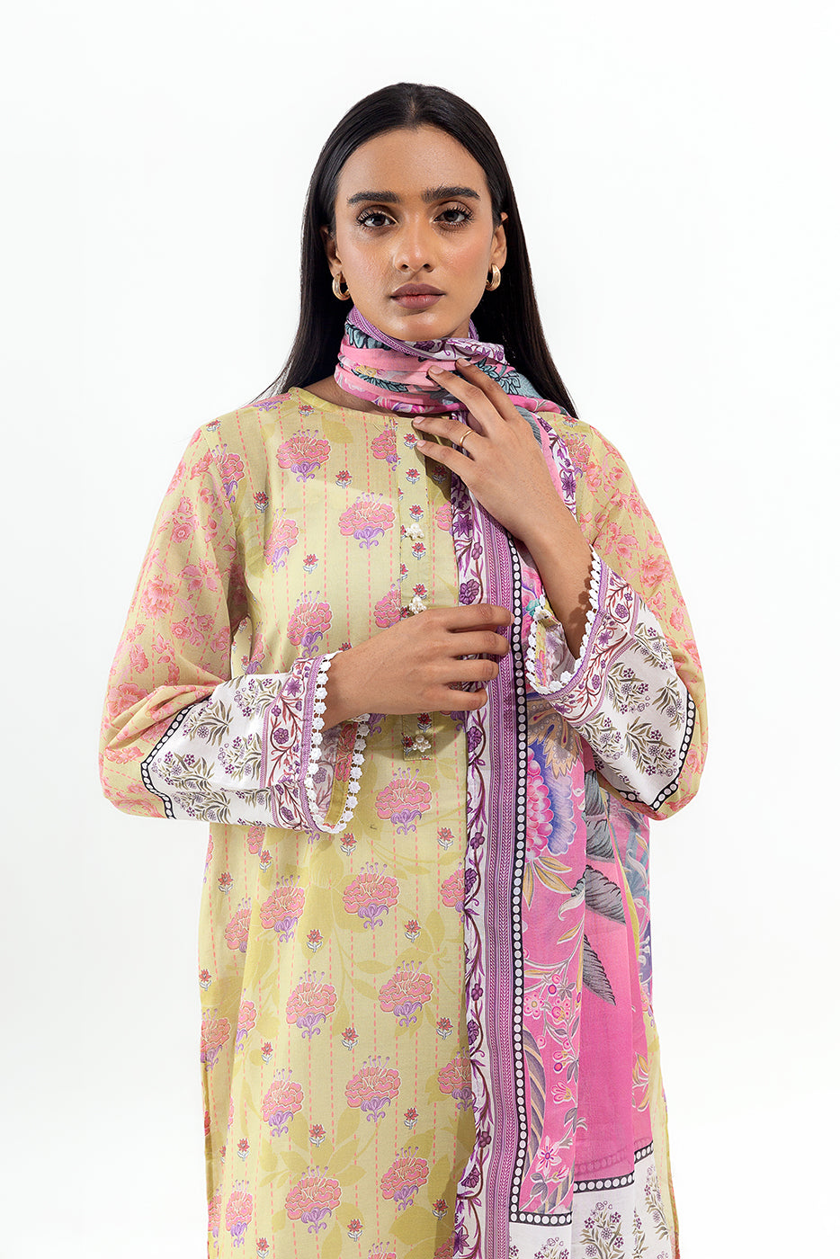 2 PIECE PRINTED LAWN SUIT (PRET)