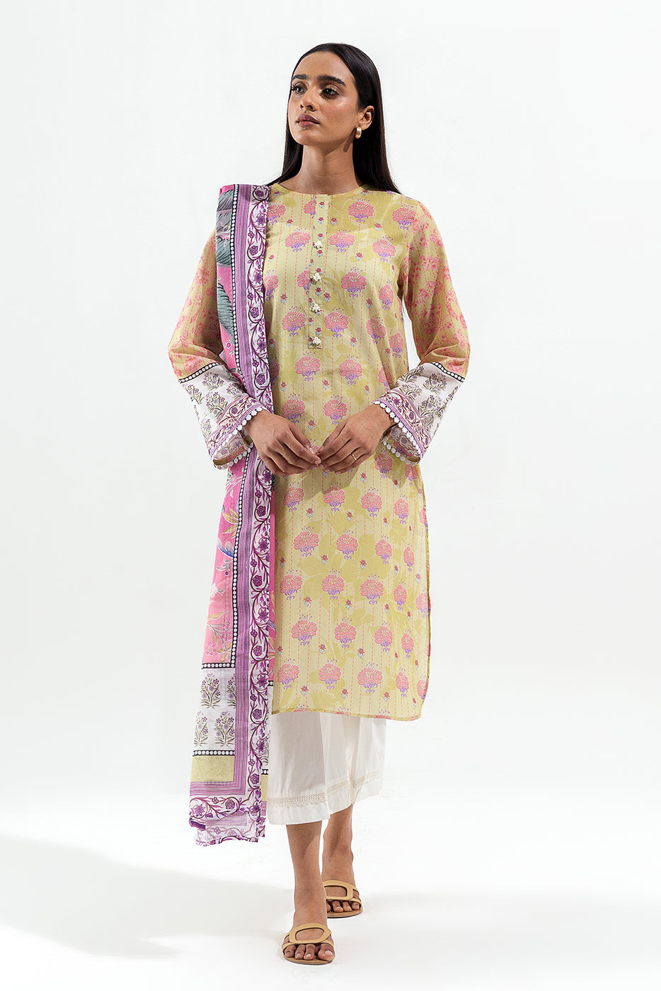 2 PIECE PRINTED LAWN SUIT (PRET)