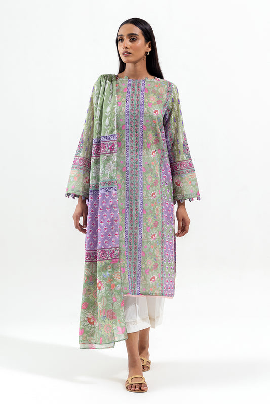 2 PIECE PRINTED LAWN SUIT (PRET)