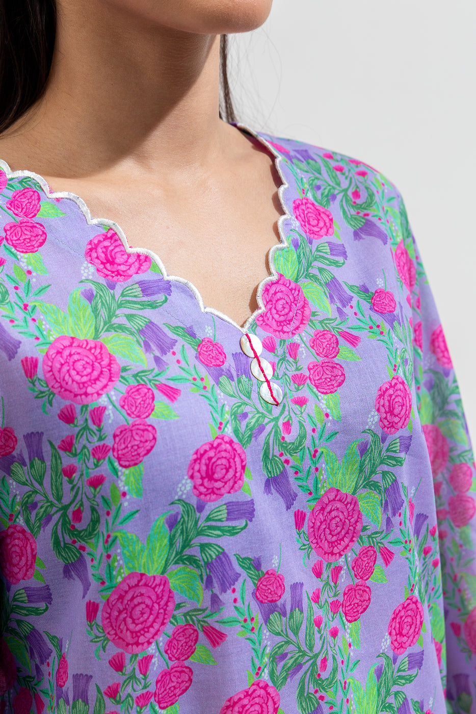 EMBROIDERED LAWN SHIRT (PRET)
