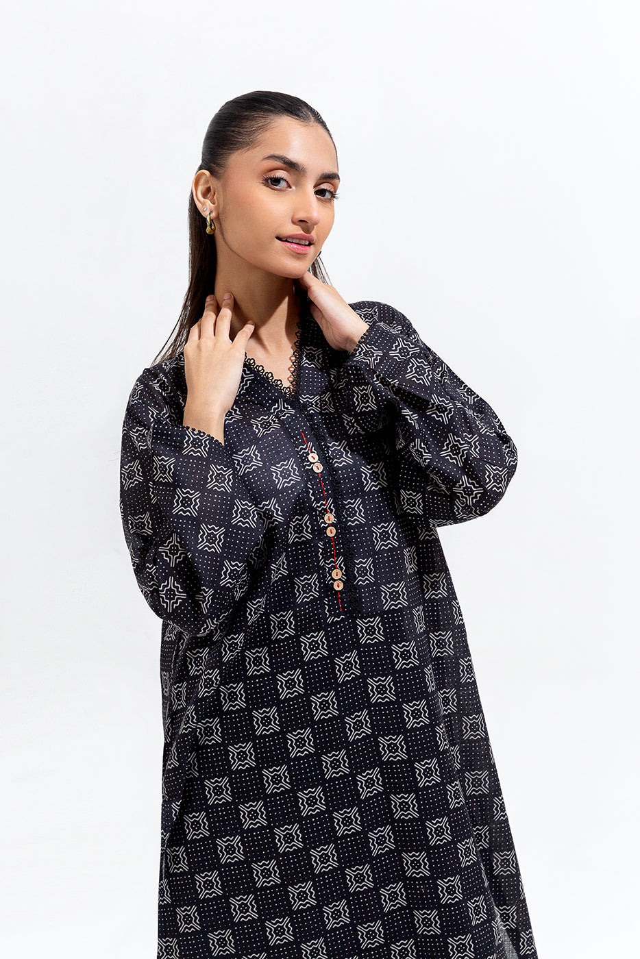 PRINTED LAWN SHIRT (PRET)