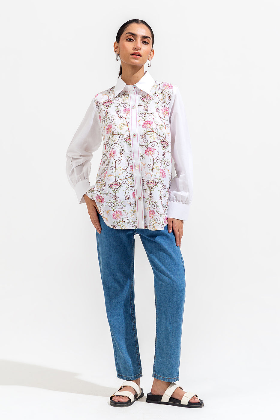 EMBROIDERED LAWN SHIRT (PRET)