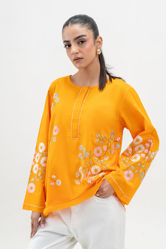 EMBROIDERED LAWN TOP (PRET)