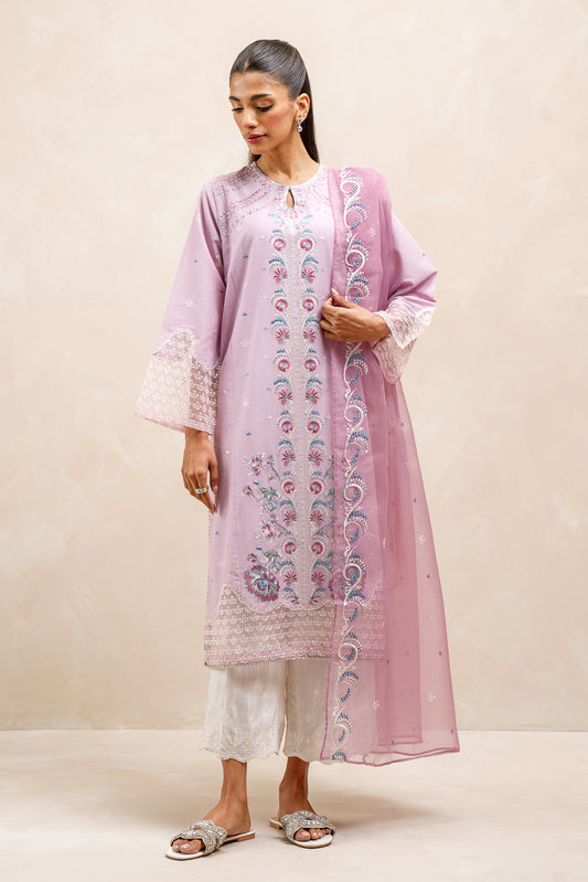 2 PIECE EMBROIDERED LAWN SUIT (LUXURY-PRET)