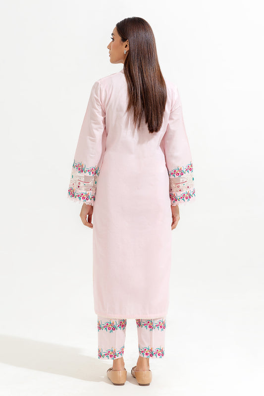 2 PIECE EMBROIDERED COTTON SUIT (LUXURY-PRET)