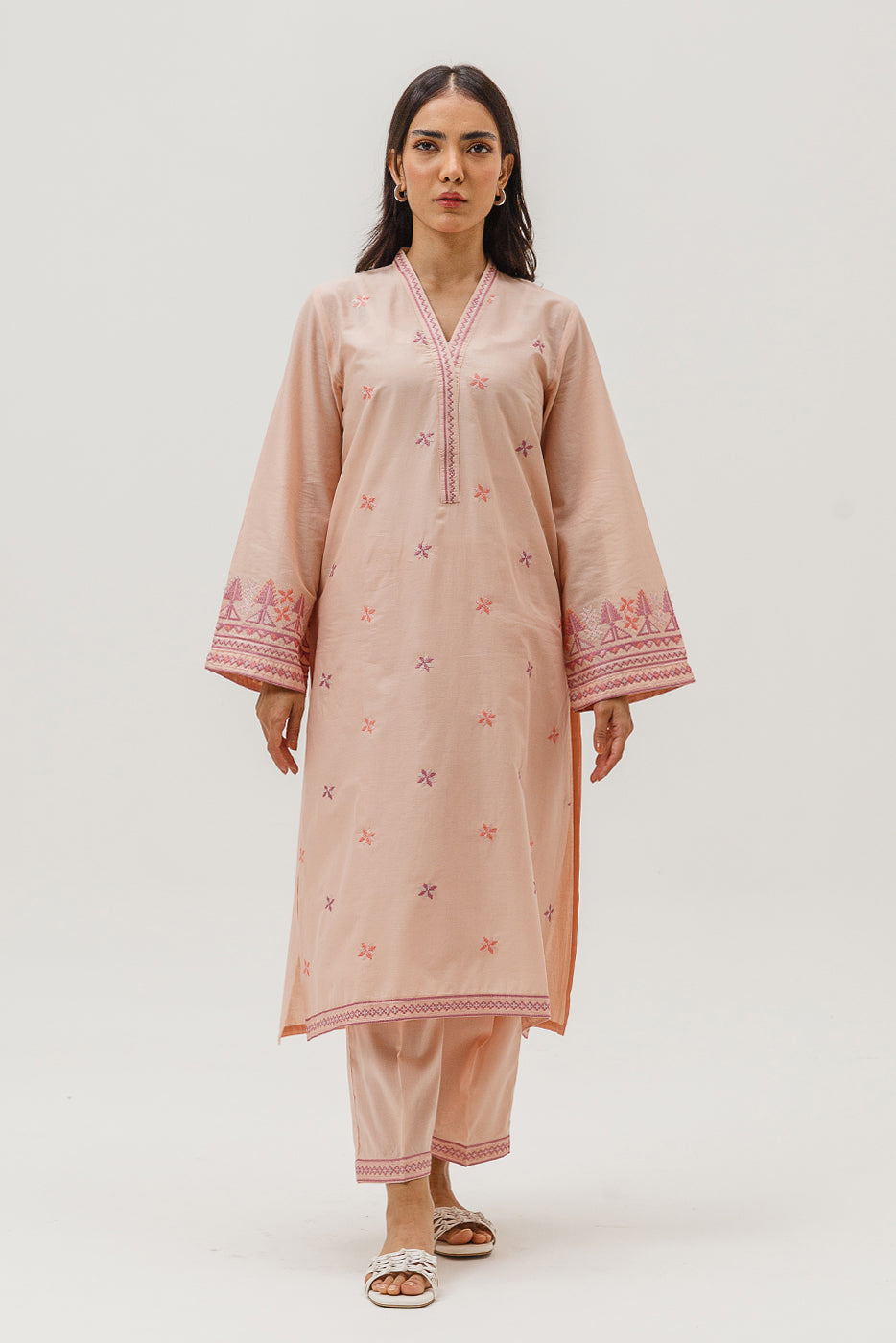 2 PIECE EMBROIDERED LAWN SUIT (PRET)