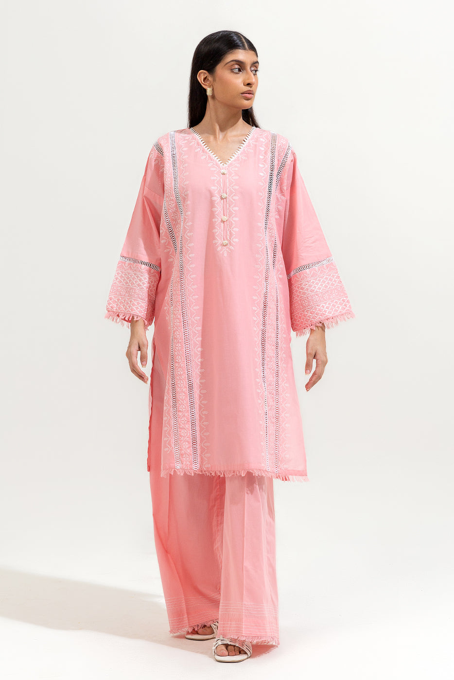 2 PIECE EMBROIDERED LAWN SUIT (PRET)