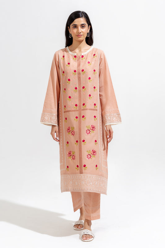 2 PIECE EMBROIDERED LAWN SUIT (PRET)