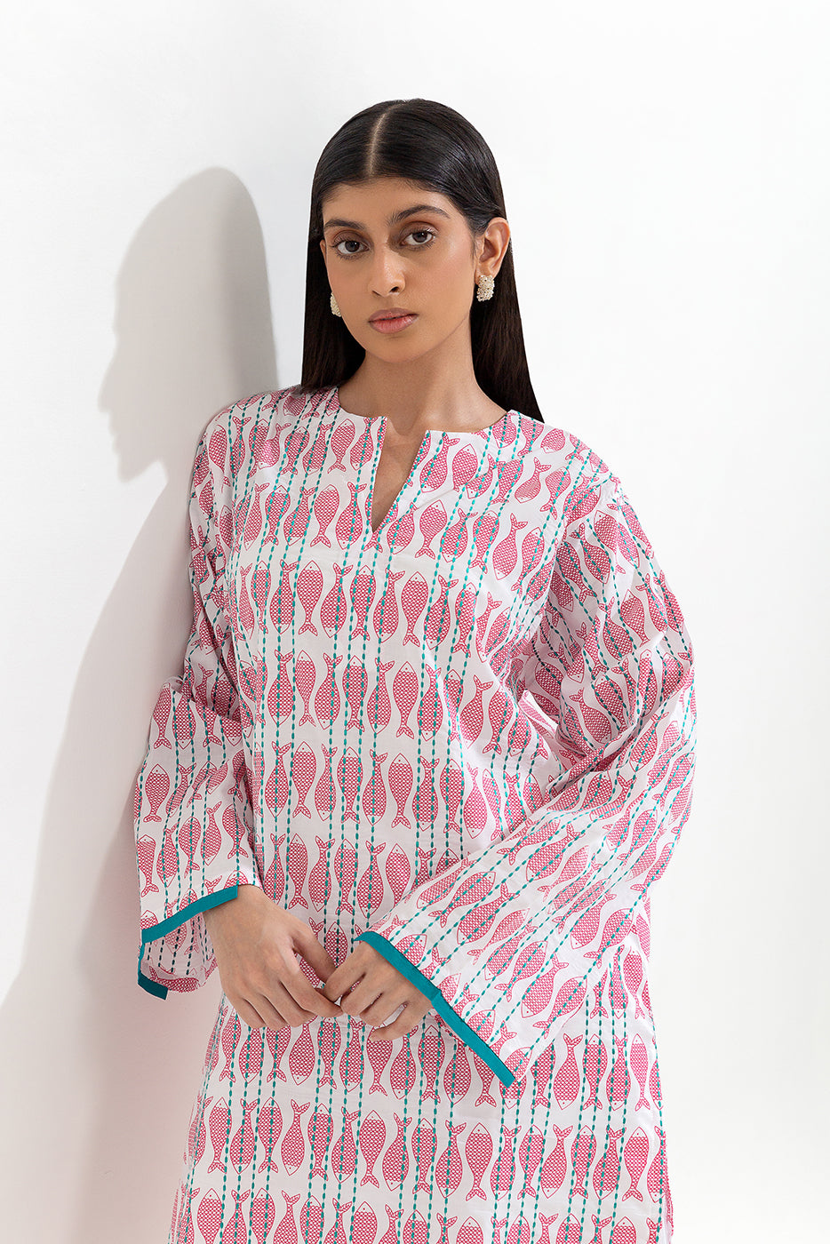 EMBROIDERED LAWN SHIRT (PRET)