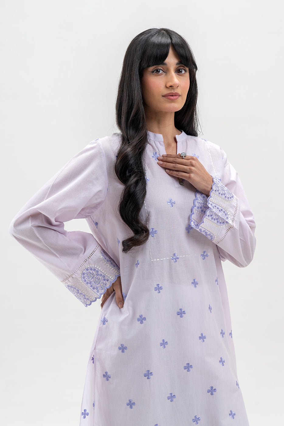 EMBROIDERED LAWN SHIRT (PRET)