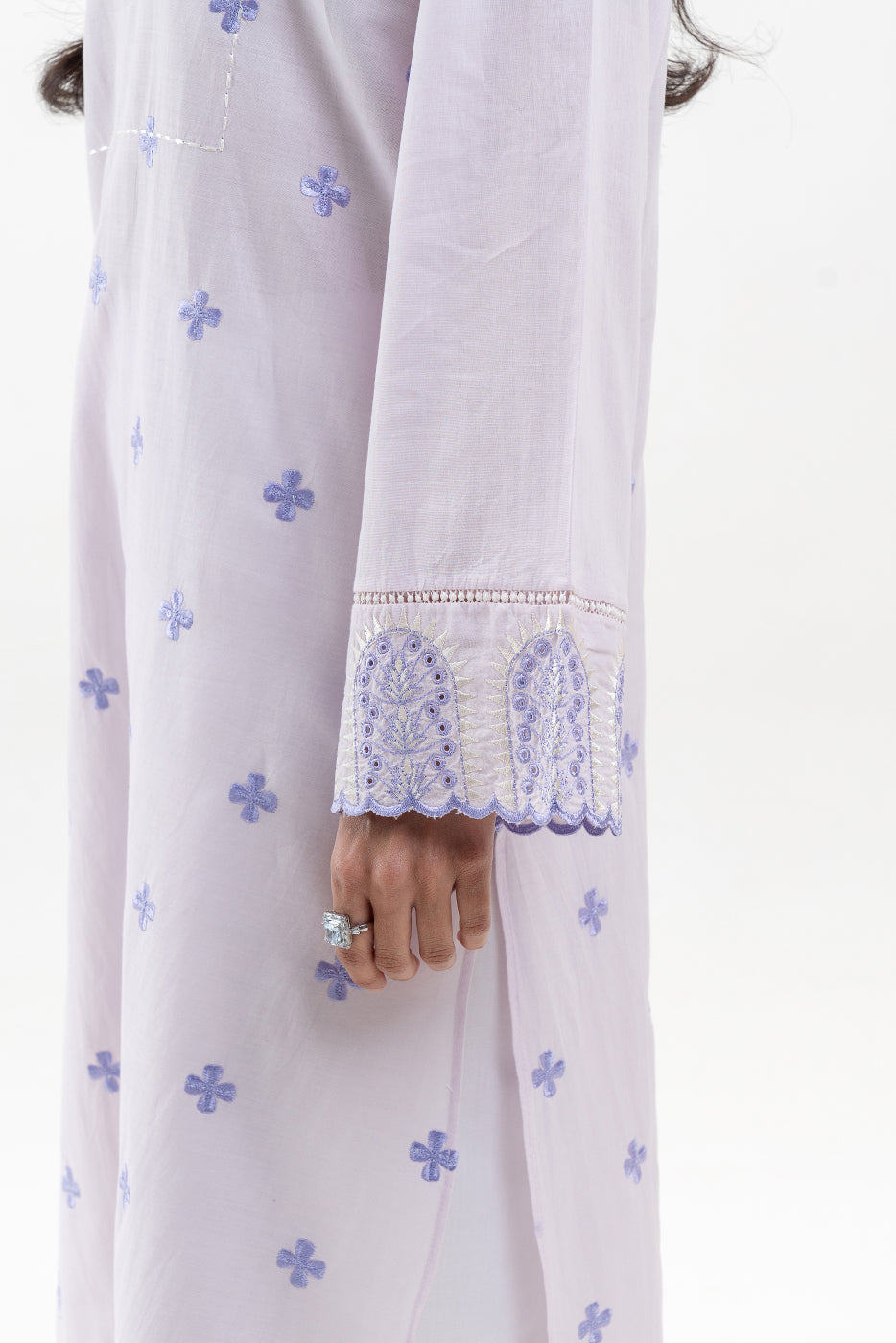 EMBROIDERED LAWN SHIRT (PRET)