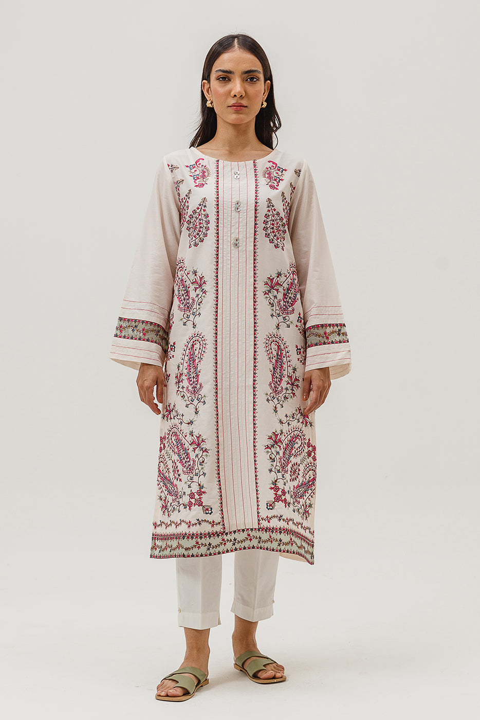 EMBROIDERED LAWN SHIRT (PRET)