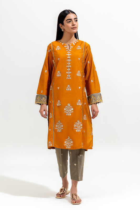 2 PIECE EMBROIDERED TWO TONE SUIT (LUXURY-PRET)